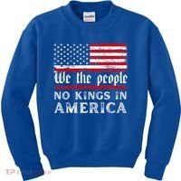 No Kings In America We The People Kids Sweatshirt thumb 0
