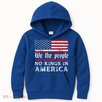 No Kings In America We The People Kids Hoodie thumb 0