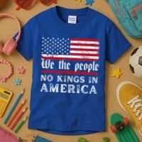 No Kings In America We The People Kids T-Shirt thumb 3