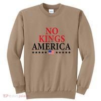 No King In America 45 47 Democracy Usa Independence Saying Sweatshirt thumb 0