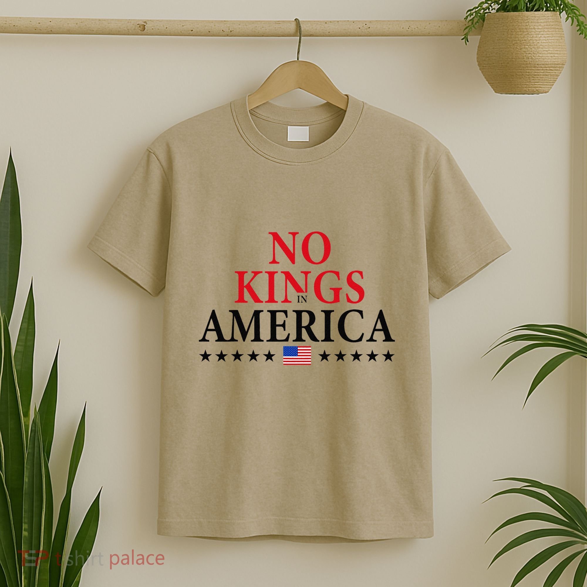 No King In America 45 47 Democracy Usa Independence Saying T-Shirt