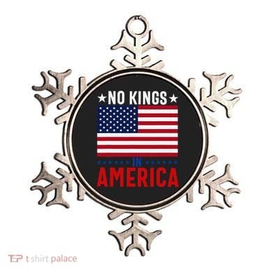 No Kings In America Flag Protest Save Democracy Ornament