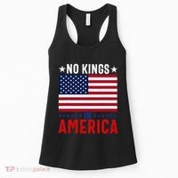 No Kings In America Flag Protest Save Democracy Women's Tank Top thumb 0