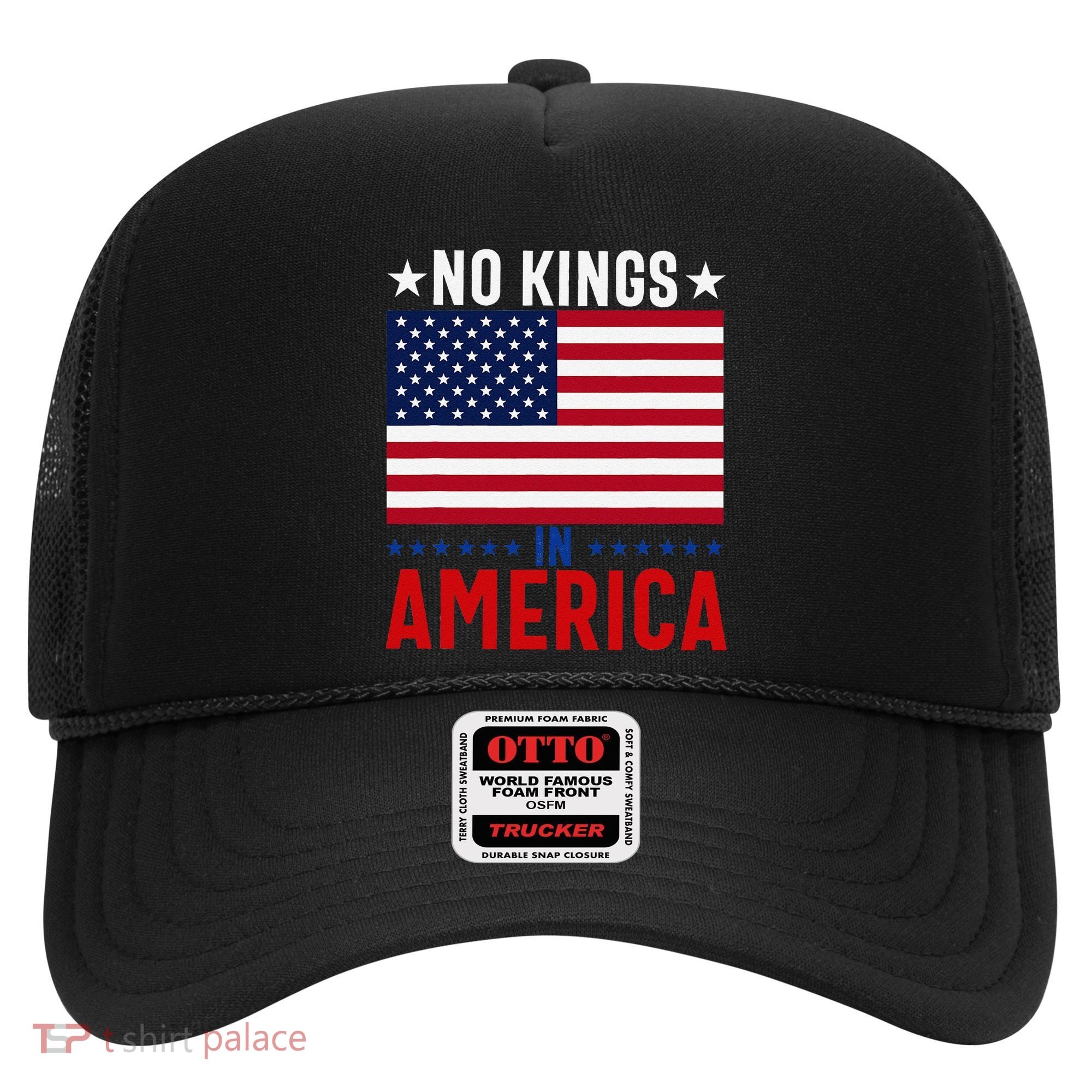 No Kings In America Flag Protest Save Democracy Hat