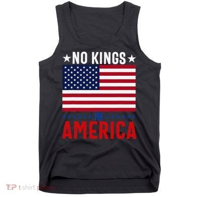 No Kings In America Flag Protest Save Democracy Tank Top
