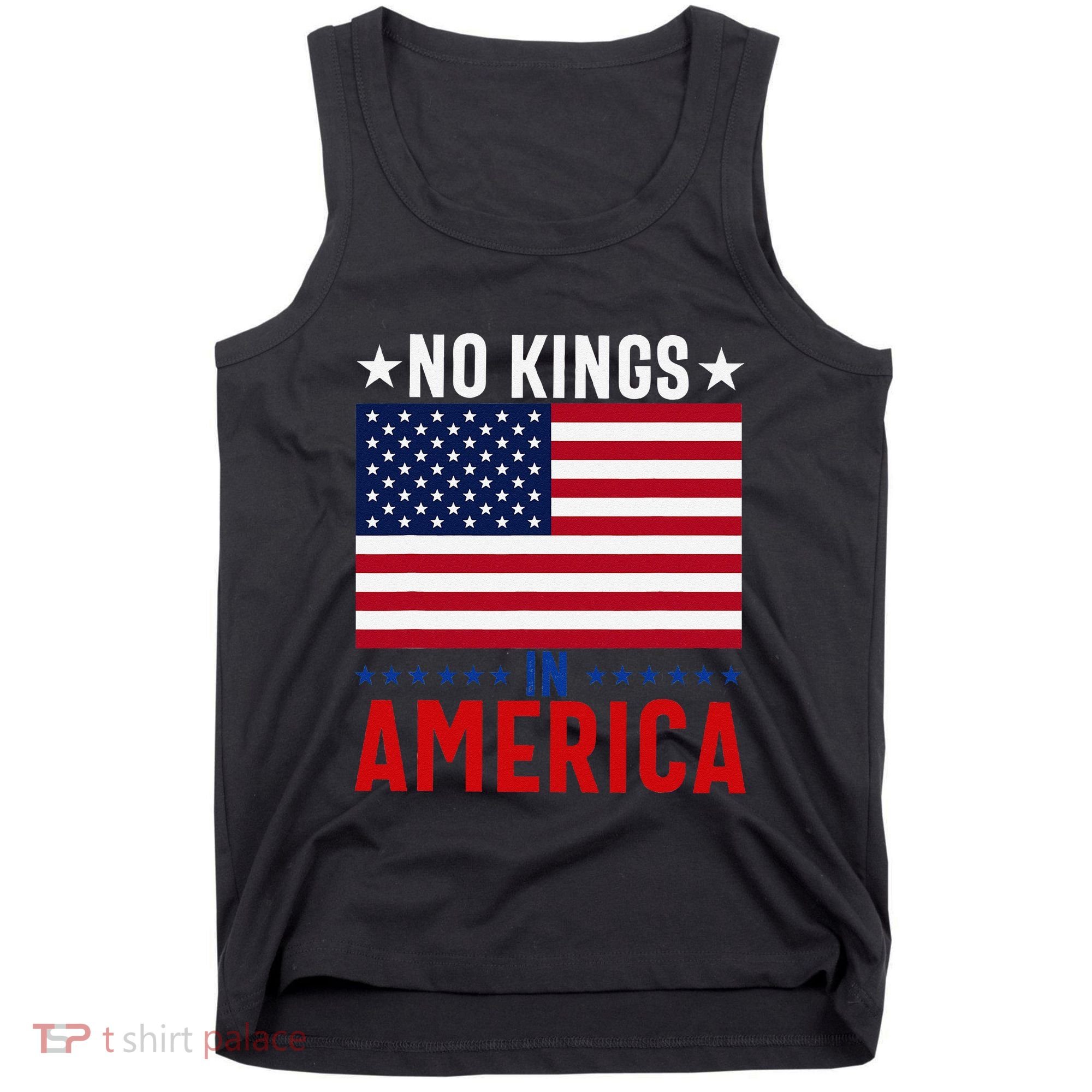 No Kings In America Flag Protest Save Democracy Tank Top