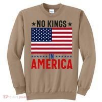 No Kings In America Flag Protest Save Democracy Sweatshirt thumb 0