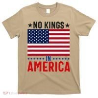 No Kings In America Flag Protest Save Democracy T-Shirt thumb 0