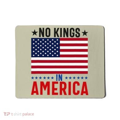 No Kings In America Flag Protest Save Democracy Mousepad