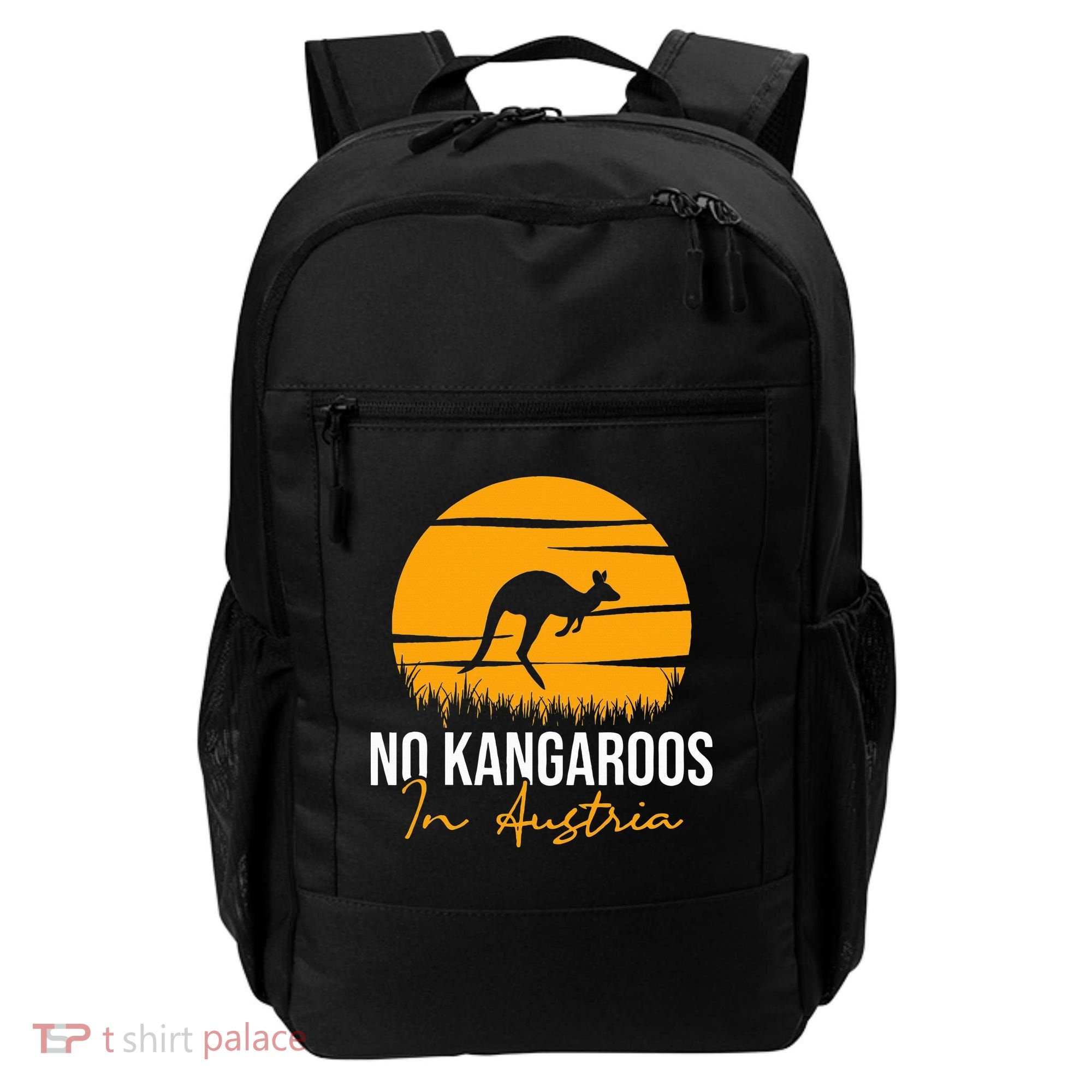 No Kangaroos In Austria Kangaroo Animal Lover Wildlife Backpack