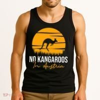 No Kangaroos In Austria Kangaroo Animal Lover Wildlife Tank Top thumb 3