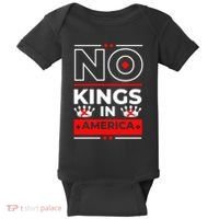 No Kings In America Democracy Court Ruling Saying Baby Bodysuit thumb 0