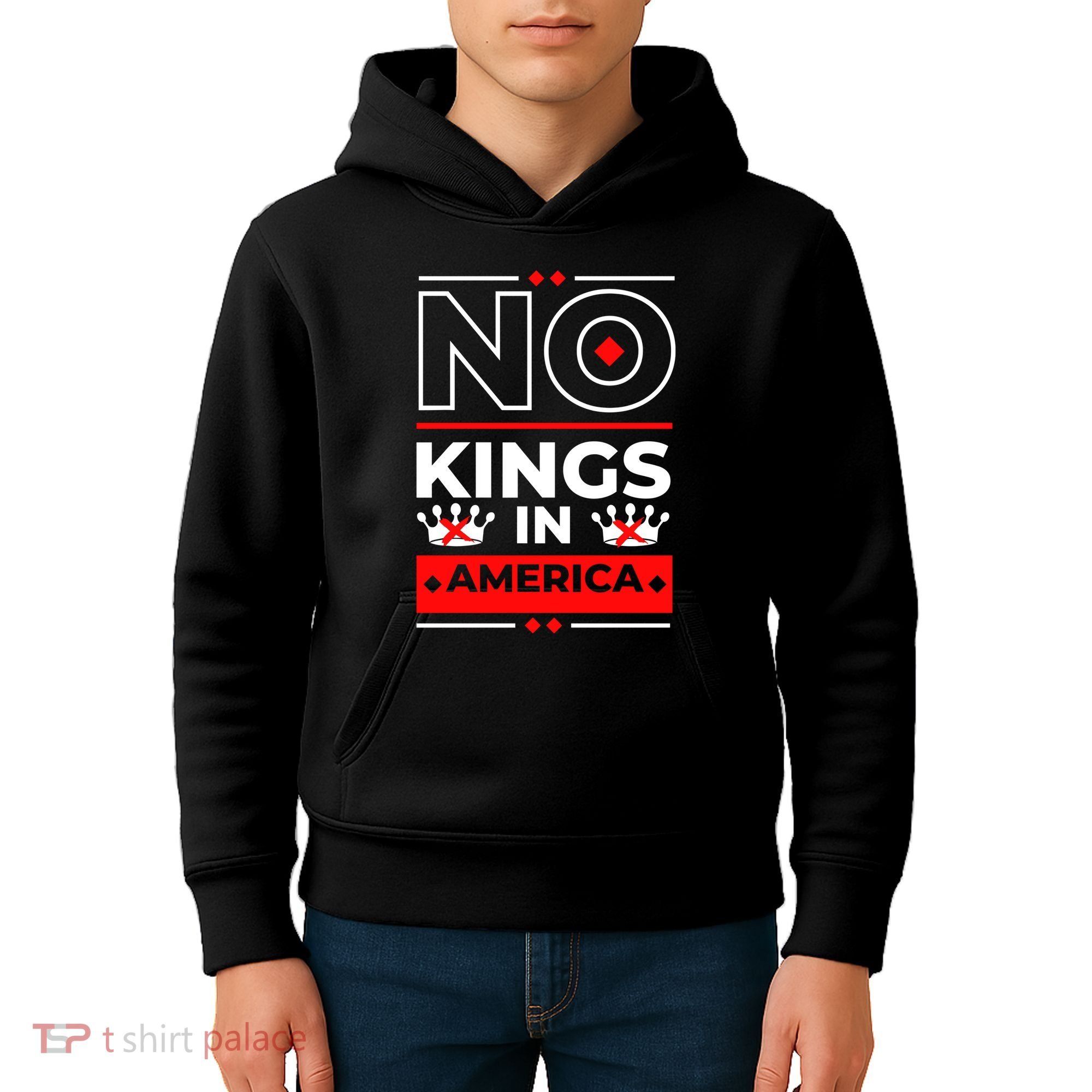 No Kings In America Democracy Court Ruling Saying Kids Hoodie