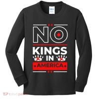 No Kings In America Democracy Court Ruling Saying Kids Long Sleeve Shirt thumb 0