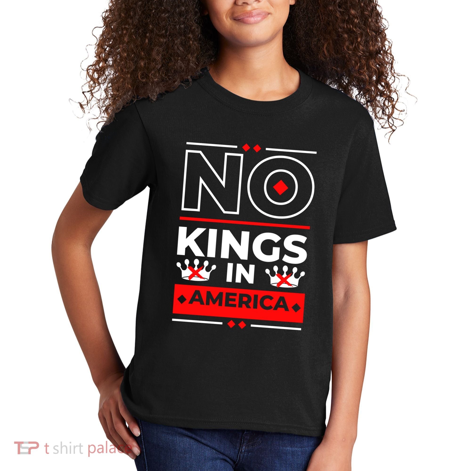 No Kings In America Democracy Court Ruling Saying Kids T-Shirt