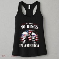 No Kings In America Democracy United States Independence Usa Women's Tank Top thumb 3