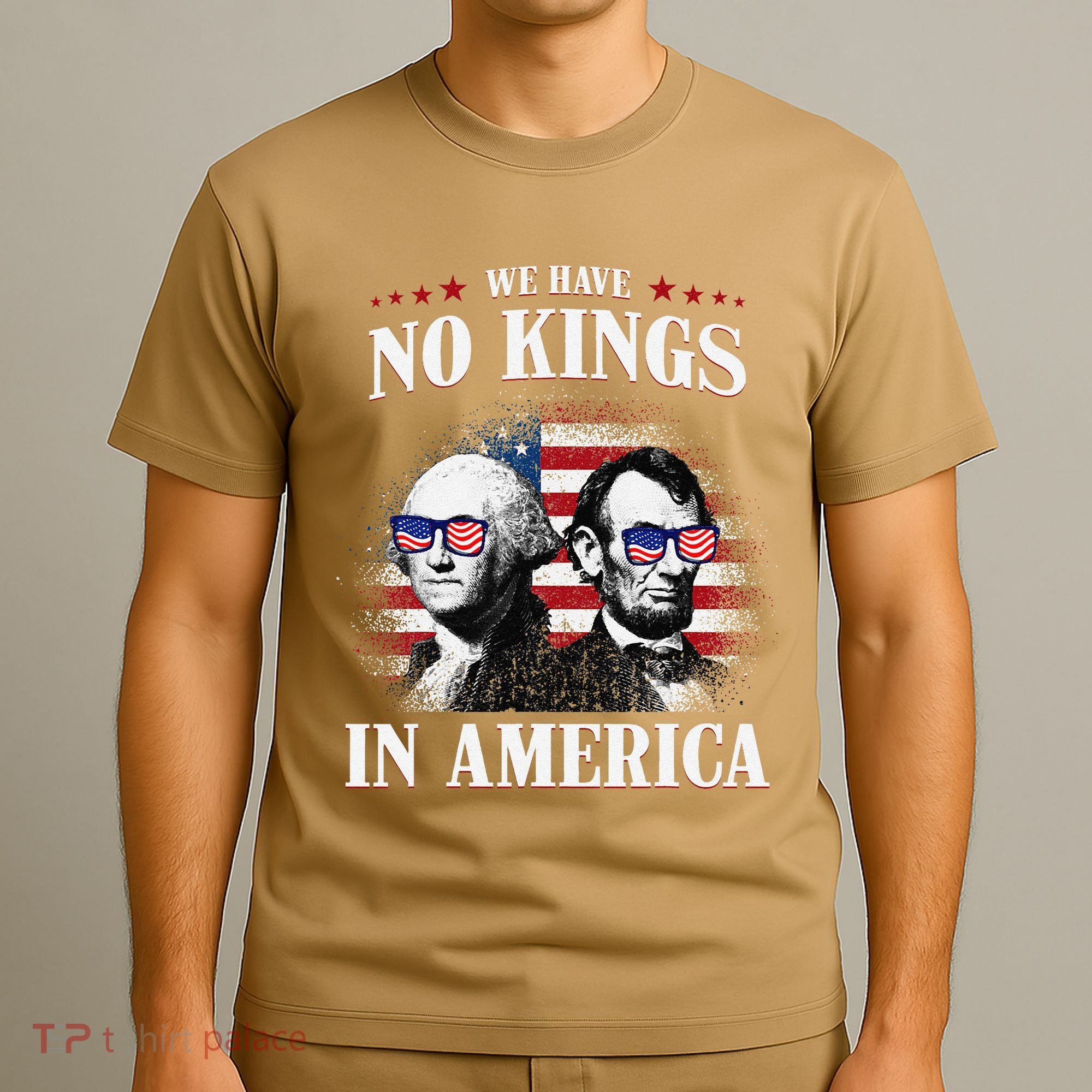 No Kings In America Democracy United States Independence Usa T-Shirt