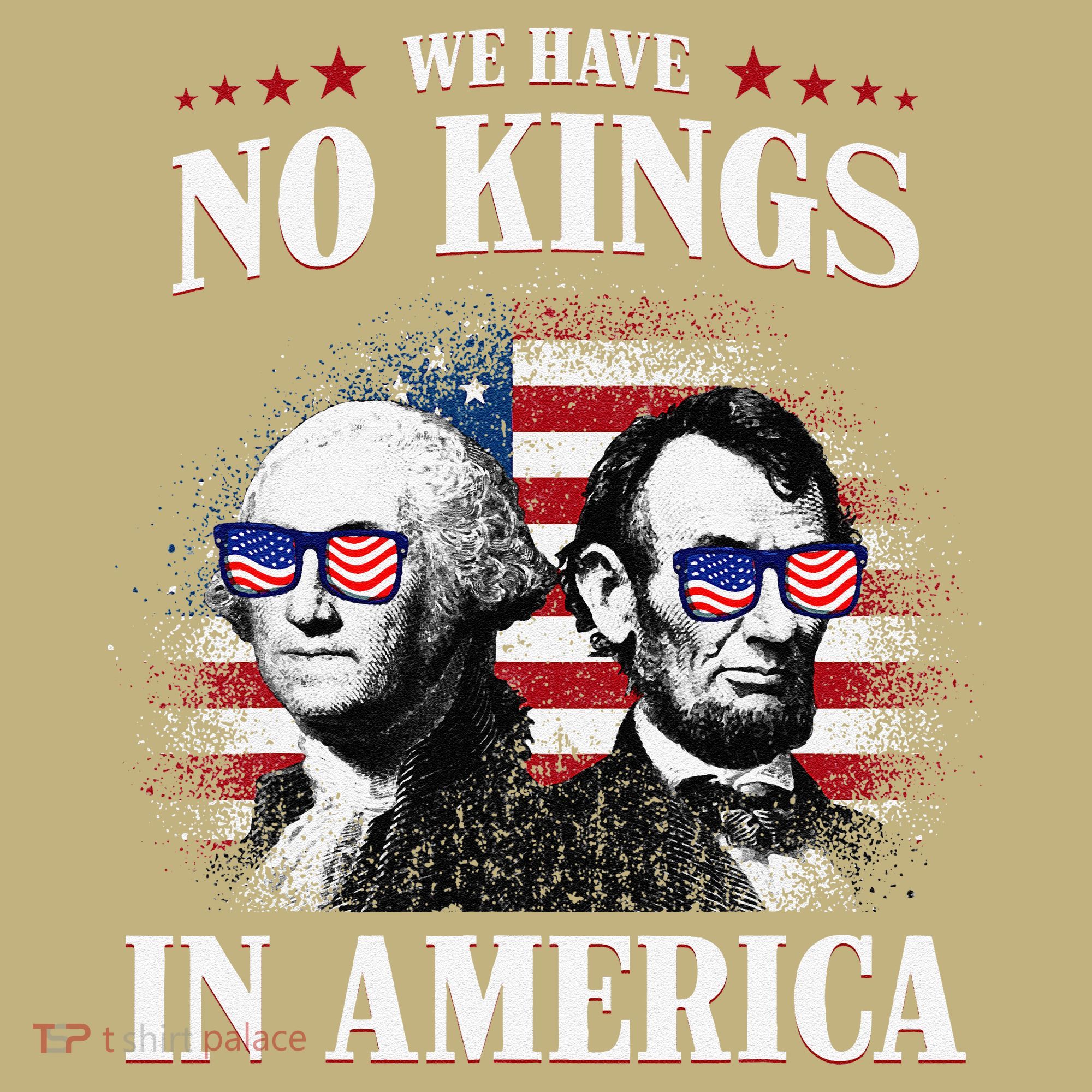 No Kings In America Democracy United States Independence Usa T-Shirt