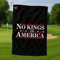 No Kings In America Golf Towel thumb 1