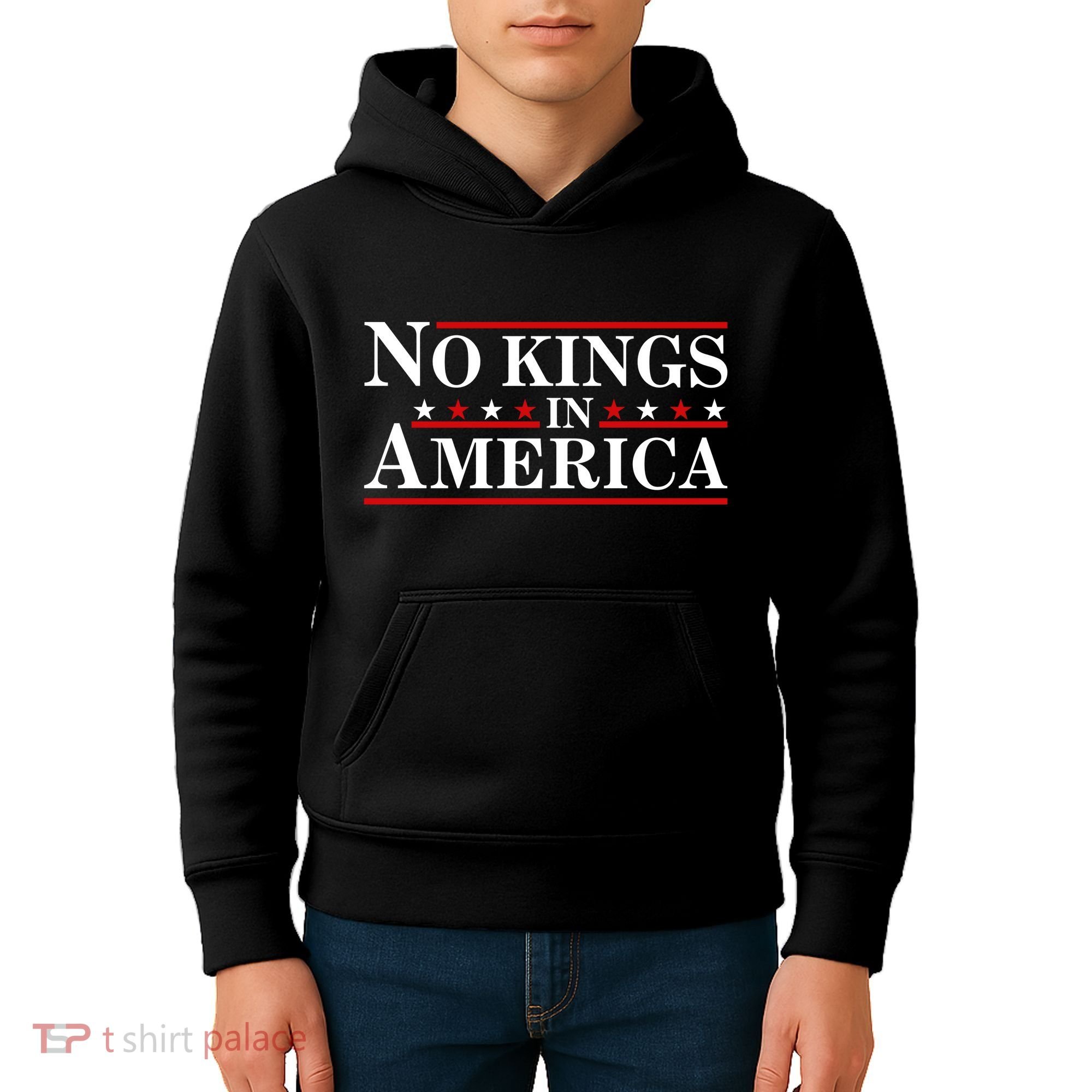 No Kings In America Kids Hoodie