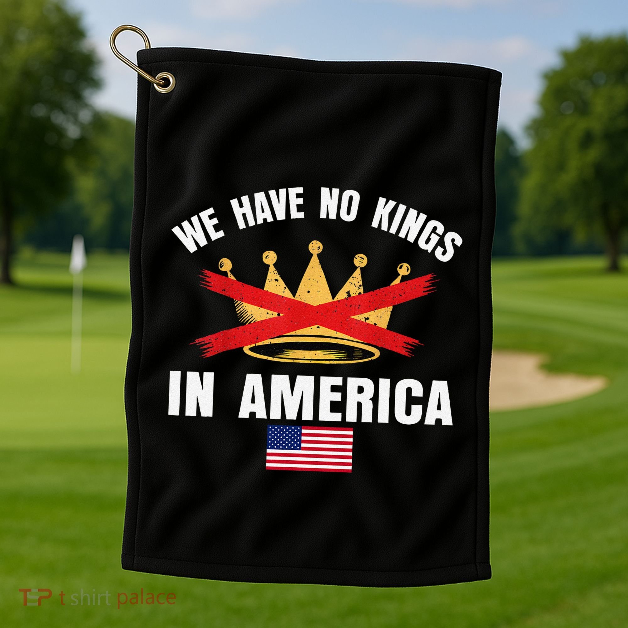 No Kings In America Court Ruling Protest Save Democracy Usa Golf Towel
