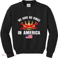No Kings In America Court Ruling Protest Save Democracy Usa Kids Sweatshirt thumb 0