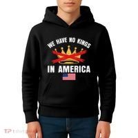 No Kings In America Court Ruling Protest Save Democracy Usa Kids Hoodie thumb 4