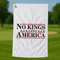 No Kings In America Golf Towel thumb 1