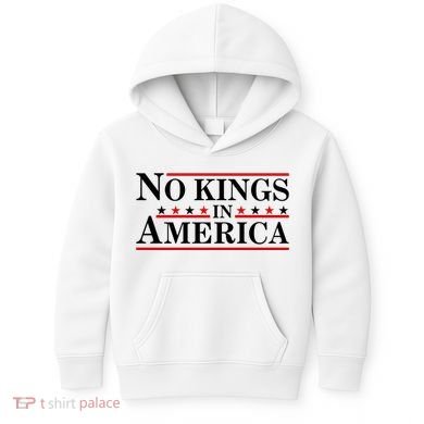 No Kings In America Kids Hoodie