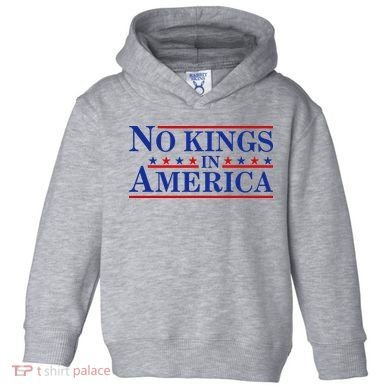 No Kings In America Toddler Hoodie