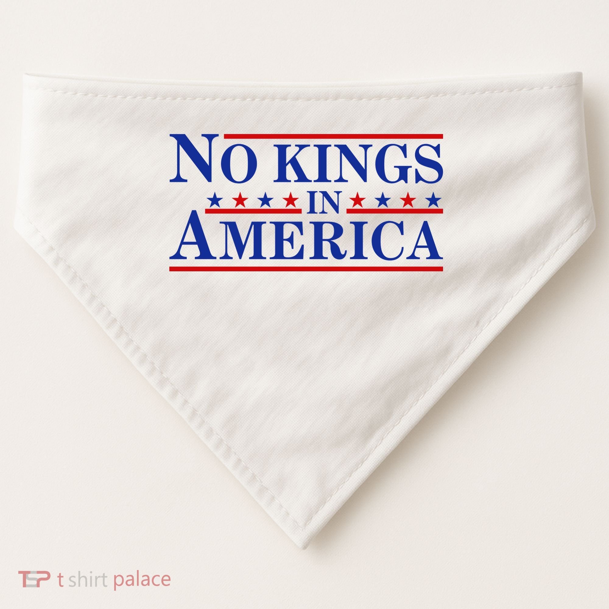 No Kings In America USA-Made Doggie Bandana
