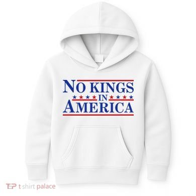No Kings In America Kids Hoodie