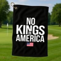 No Kings In America Golf Towel thumb 1