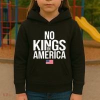 No Kings In America Kids Hoodie thumb 3