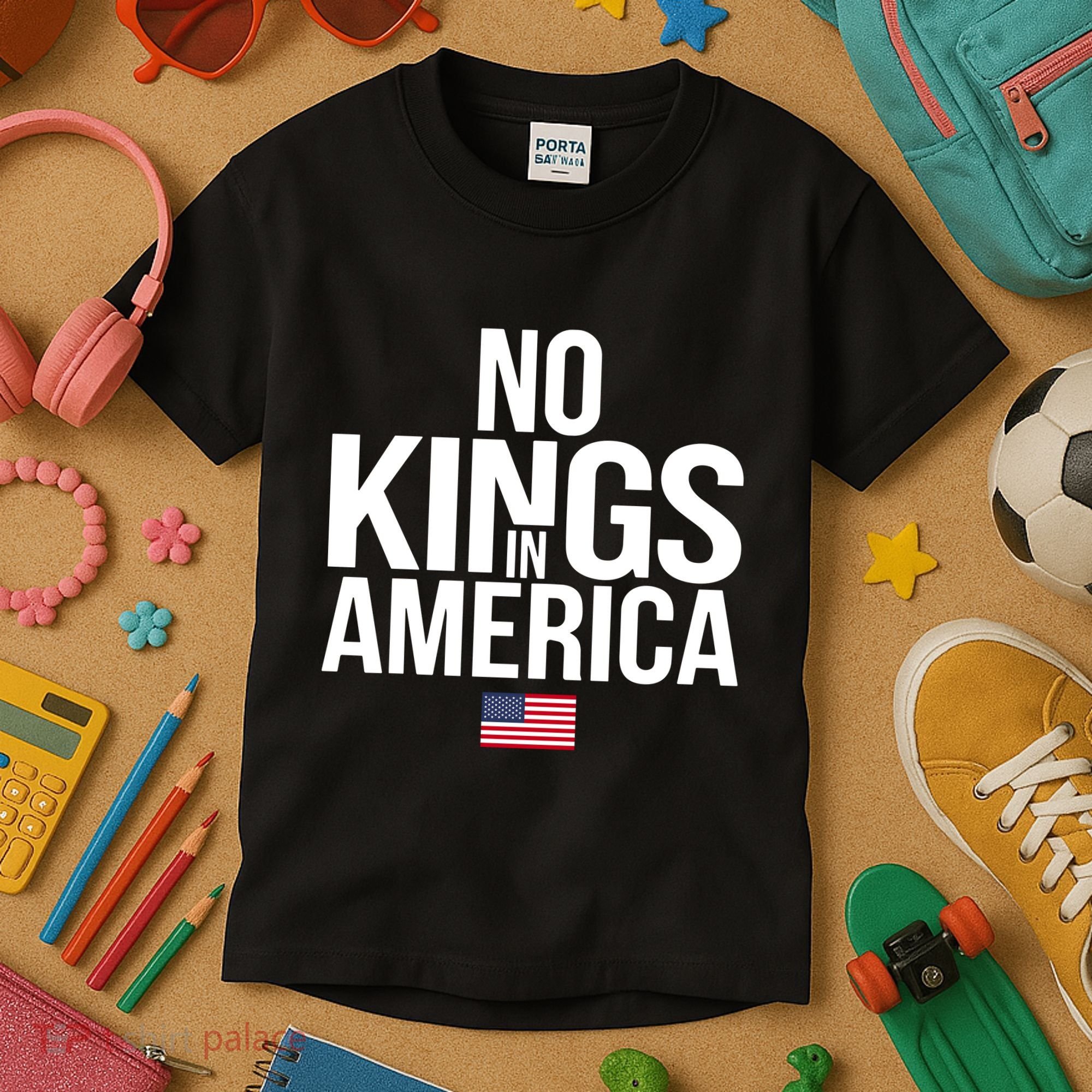 No Kings In America Kids T-Shirt