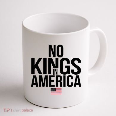 No Kings In America Coffee Mug back