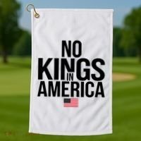 No Kings In America Golf Towel thumb 1