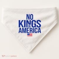 No Kings In America USA-Made Doggie Bandana thumb 0