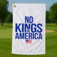 No Kings In America Golf Towel thumb 1