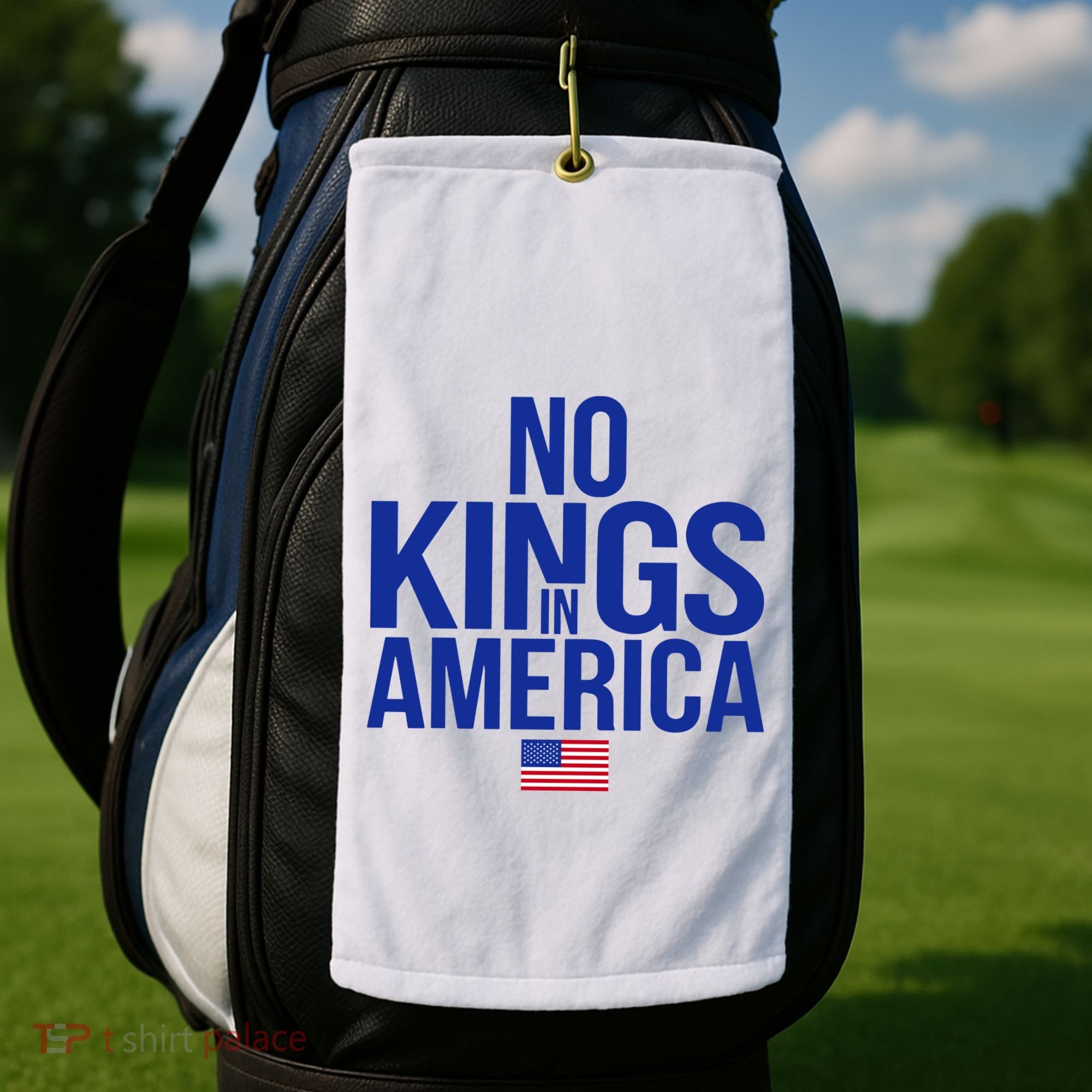 No Kings In America Golf Towel