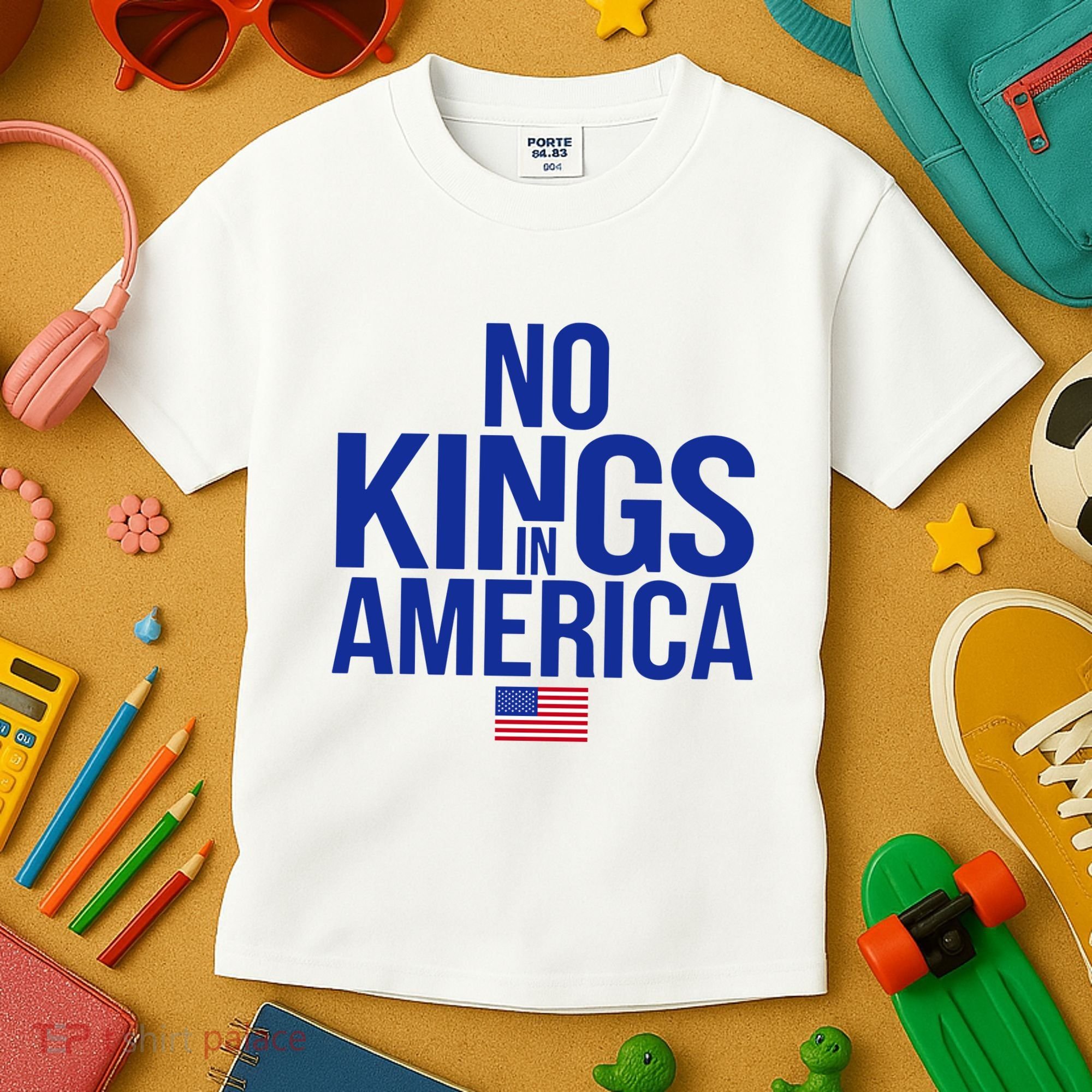 No Kings In America Kids T-Shirt