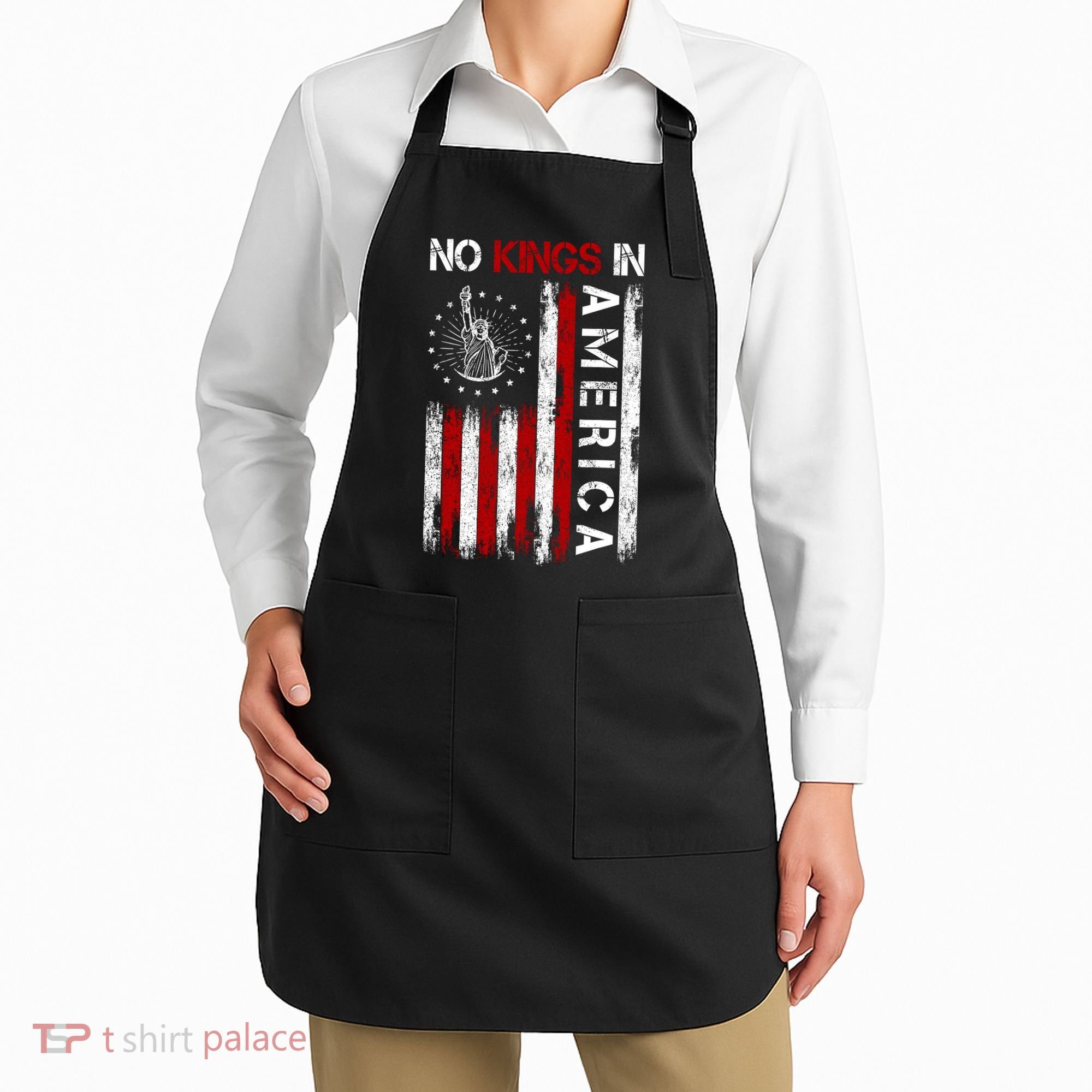 No Kings In America Apron