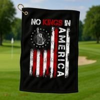 No Kings In America Golf Towel thumb 1