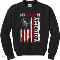 No Kings In America Kids Sweatshirt thumb 0