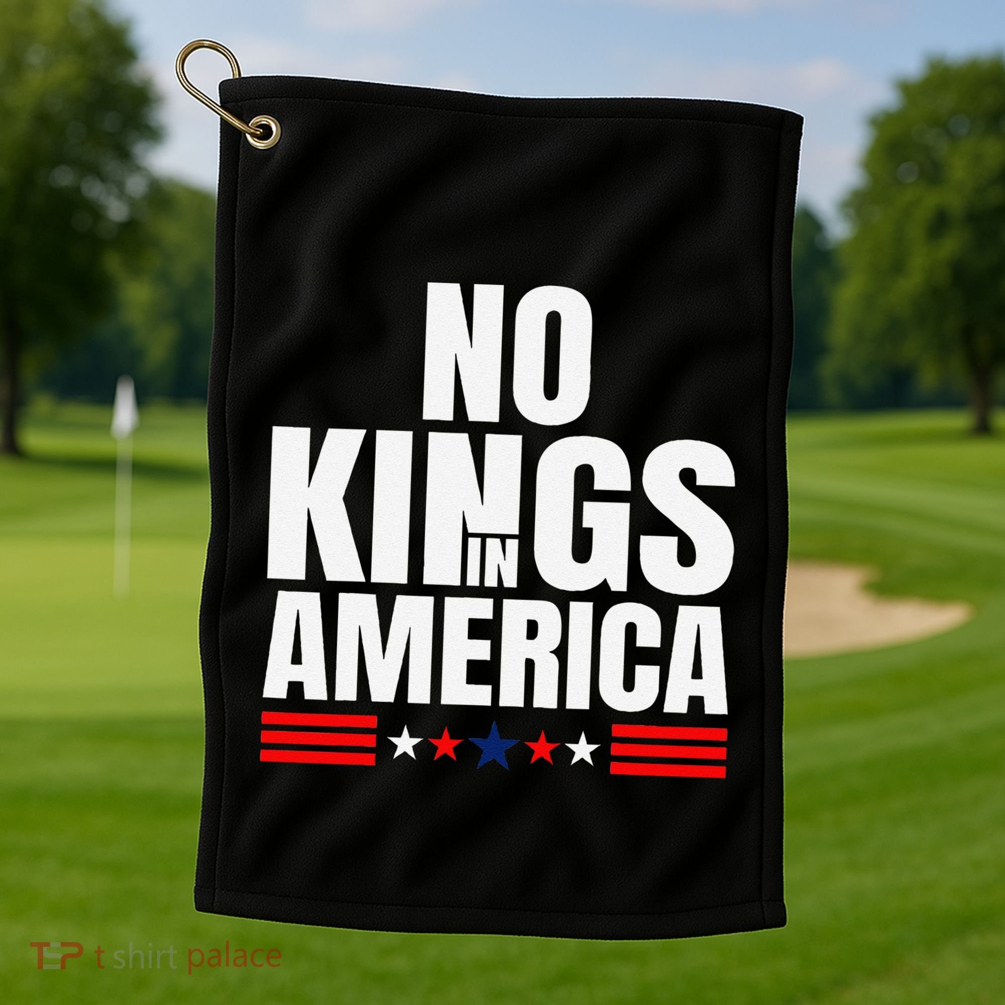 No Kings In America Court Ruling Protest Save Democracy Usa Golf Towel