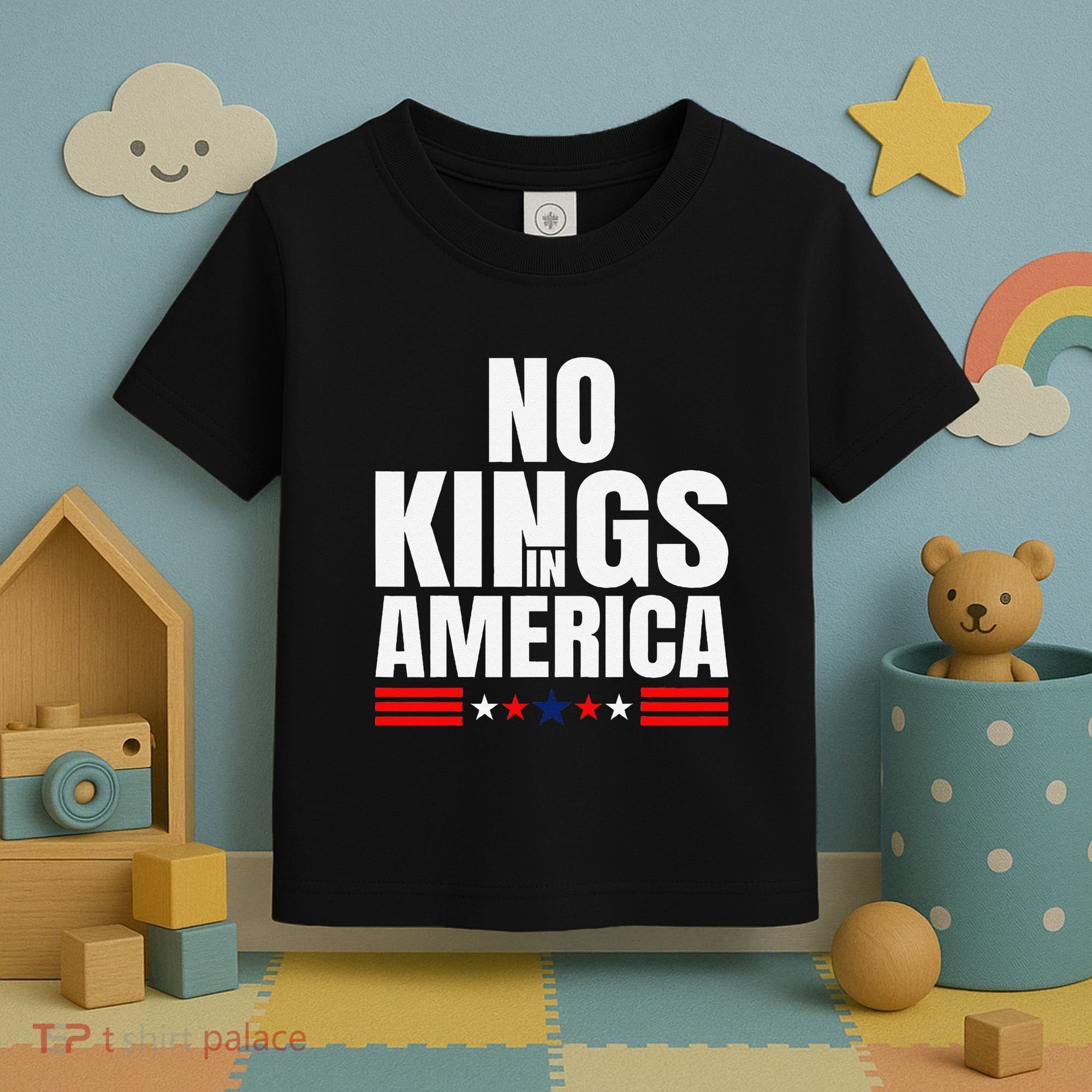 No Kings In America Court Ruling Protest Save Democracy Usa Toddler T-Shirt
