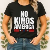 No Kings In America Court Ruling Protest Save Democracy Usa Women's T-Shirt thumb 2