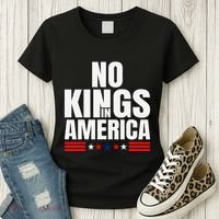 No Kings In America Court Ruling Protest Save Democracy Usa Women's T-Shirt thumb 3