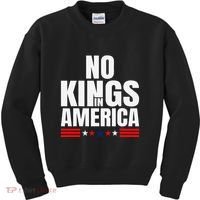 No Kings In America Court Ruling Protest Save Democracy Usa Kids Sweatshirt thumb 0