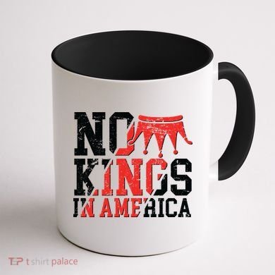 No Kings In America Coffee Mug back